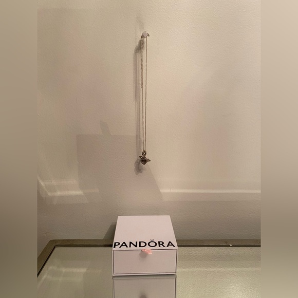 Silver necklace and charm from pandora - Picture 11 of 13